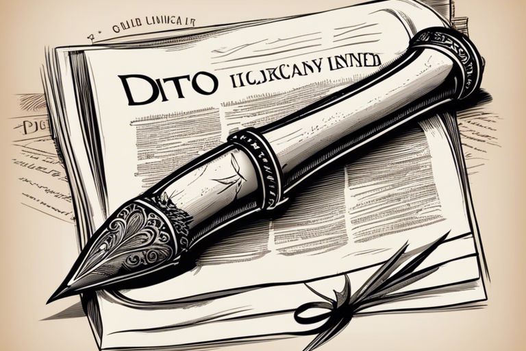 "Dito" in schriftlichen Ausdrucksformen