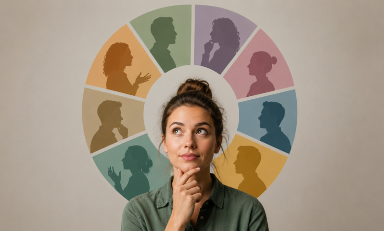 MBTI Myers Briggs Test [Bildinhalt mit KI erstellt]